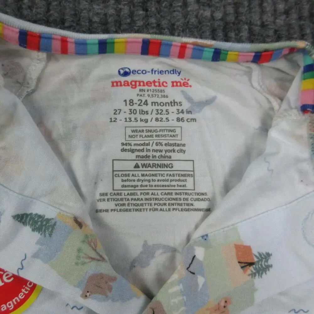 Magnetic Me Coverall Baby Boys 18-24 Months Blue America The Beautiful Modal NWT
